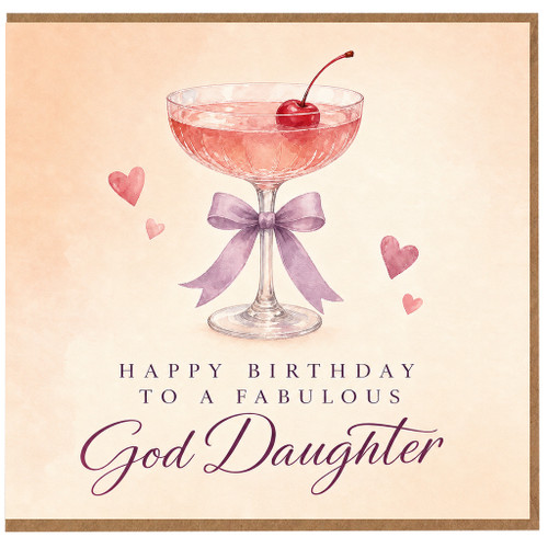 God Daughter Birthday Card, Happy Birthday to a Fabulous God Daughter Card