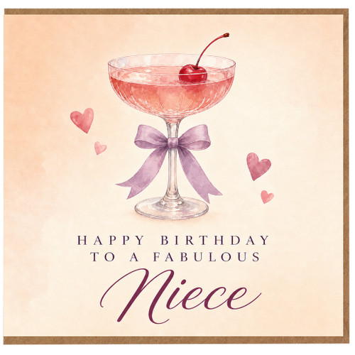 Niece Birthday Card, Happy Birthday to a Fabulous Niece Card