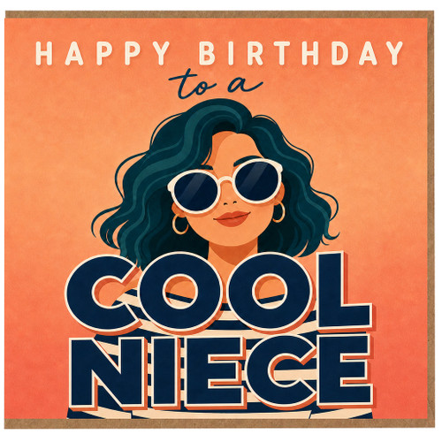 Cool Niece Birthday Card