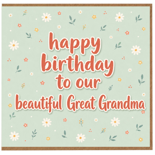 Great Grandma Birthday Card