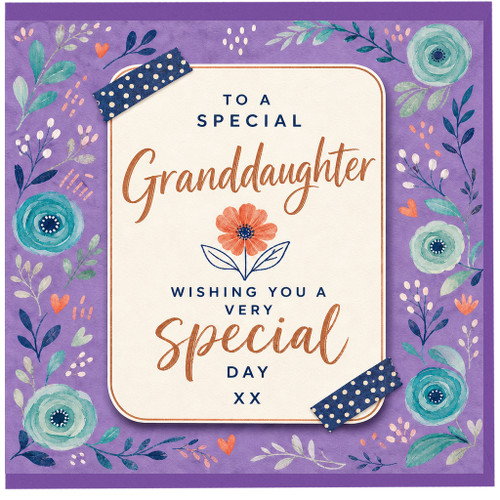 Granddaughter Special Day Card, To a Special Granddaughter Birthday Card