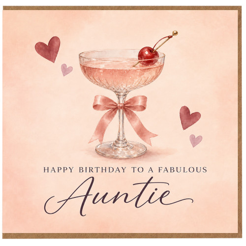 Auntie Birthday Card, Happy Birthday to a Fabulous Auntie