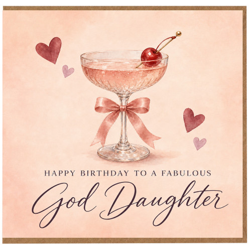 God Daughter Birthday Card, Happy Birthday to a Fabulous God Daughter