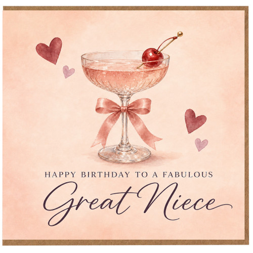 Great Niece Birthday Card, Happy Birthday to a Fabulous Great Niece Card
