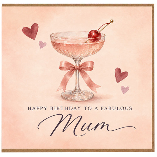 Mum Birthday Card, Happy Birthday to a Fabulous Mum Card