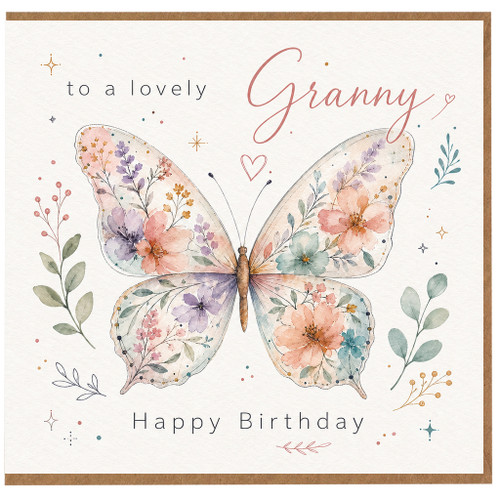 Granny Birthday Card, Lovely Granny Happy Birthday Card