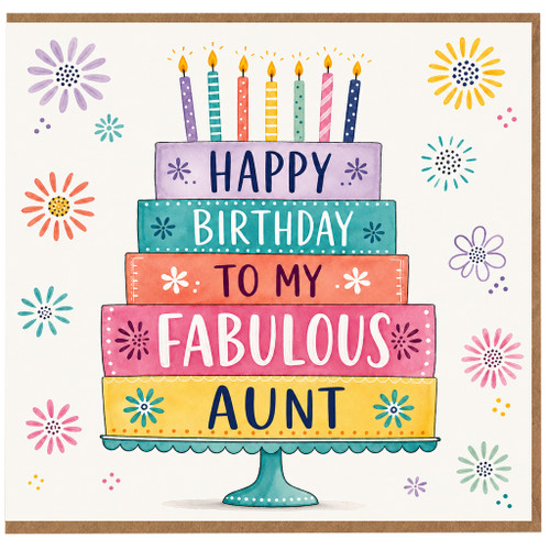 Aunt Birthday Card, Happy Birthday to My Fabulous Aunt Card