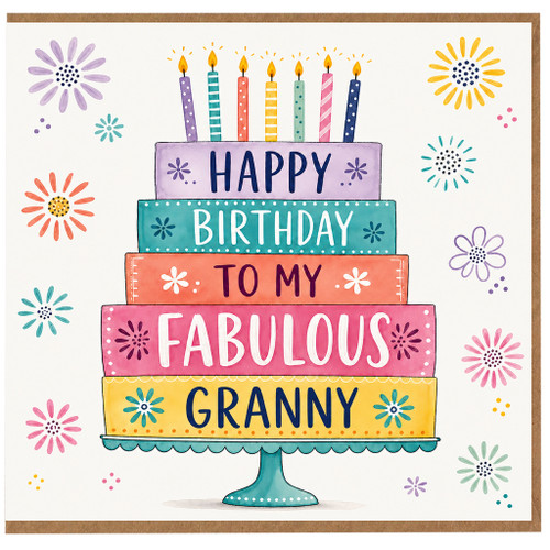 Granny Birthday Card, Happy Birthday To My Fabulous Granny Card