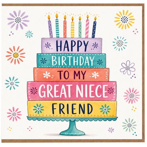 Great Niece Birthday Card, Happy Birthday To My Great Niece Great Niece Card