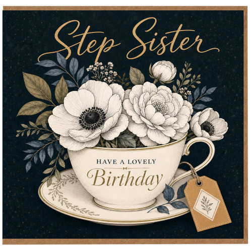 Step Sister Birthday Card