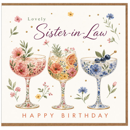 Sister - in - Law Happy Birthday Card