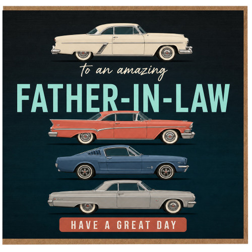 Father - in - Law Card, To an Amazing Father - in - Law Have a Great Day Greeting Card