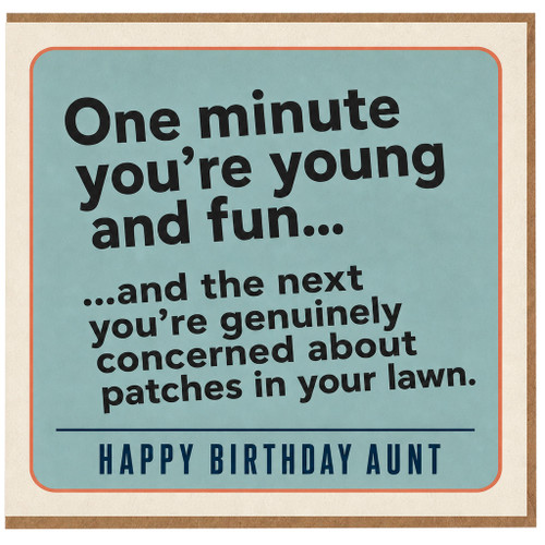 Aunt Birthday Card, Funny Happy Birthday Aunt Card