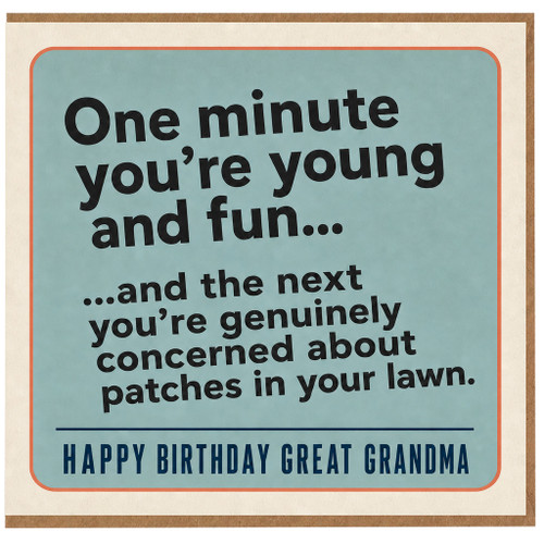 Great Grandma Birthday Card, Funny Happy Birthday Card for Great Grandma