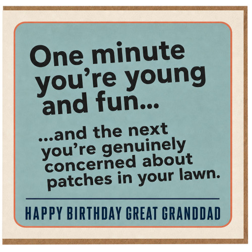 Great Granddad Birthday Card, Funny Humorous Birthday Card