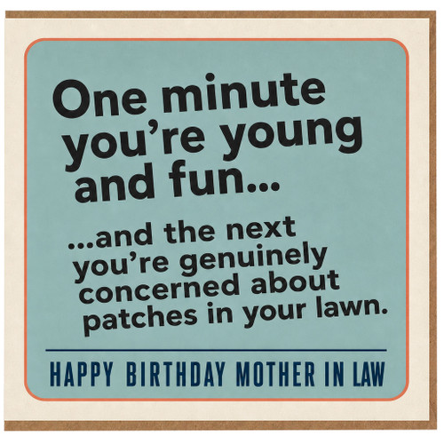 Mother In Law Birthday Card, Funny Happy Birthday Card for Mother in Law