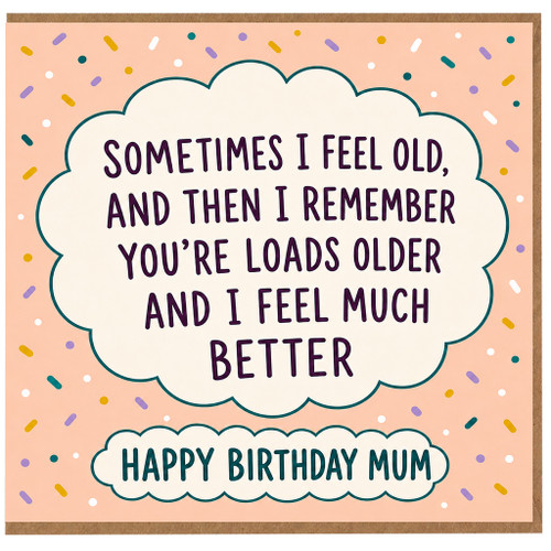 Mum Birthday Card, Funny Birthday Card for Mum, Happy Birthday Mum