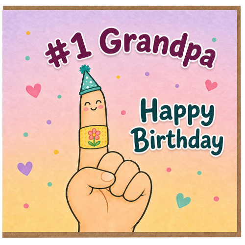 Grandpa Birthday Card, #1 Grandpa Happy Birthday Card