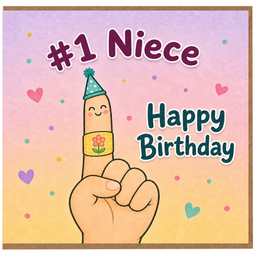 Niece 1st Birthday Card