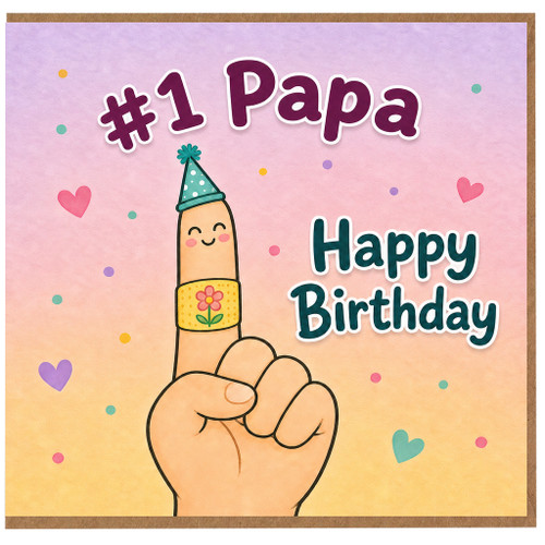 Papa 1st Birthday Card