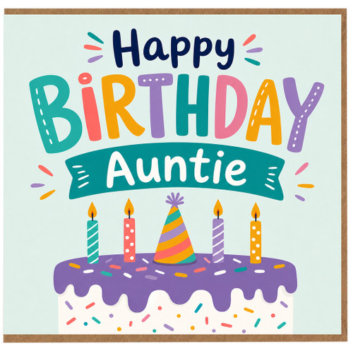 Auntie Birthday Card, Happy Birthday Auntie Card