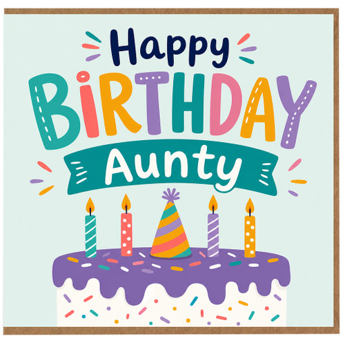 Aunty Birthday Card, Happy Birthday Aunty Card