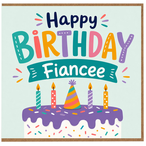 Fiancee Birthday Card, Happy Birthday Fiancee Card