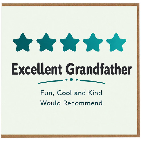 Grandfather Appreciation Card, Excellent Grandfather Thank You Card