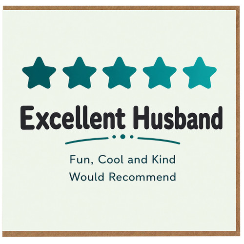 Husband Birthday Card, Funny Husband Appreciation Card