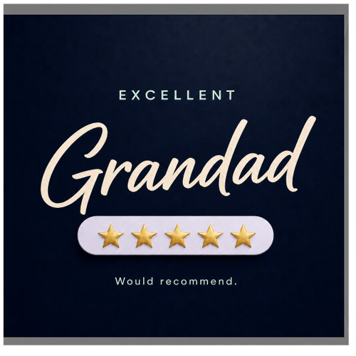 Grandad Birthday Card, Excellent Grandad Thank You Card