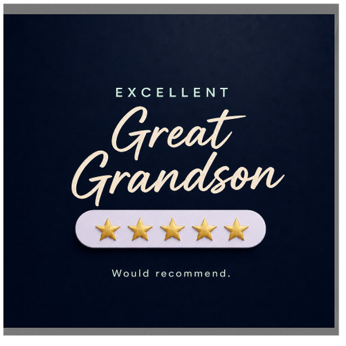 Great Grandson Card, Excellent Great Grandson Card