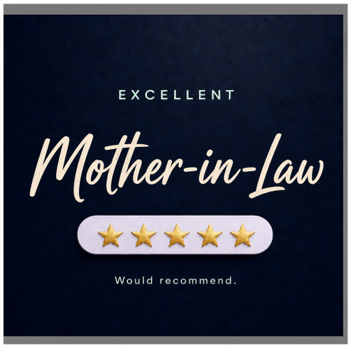 Mother - in - Law Card, Excellent Would Recommend Five Star Greeting Card