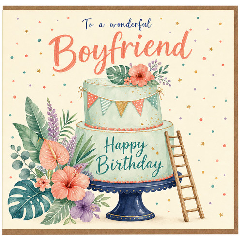 Boyfriend Birthday Card, To a Wonderful Boyfriend Happy Birthday Card