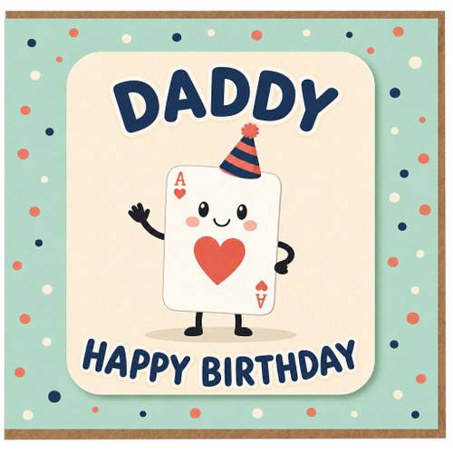 Daddy Birthday Card, Funny Happy Birthday Card for Dad