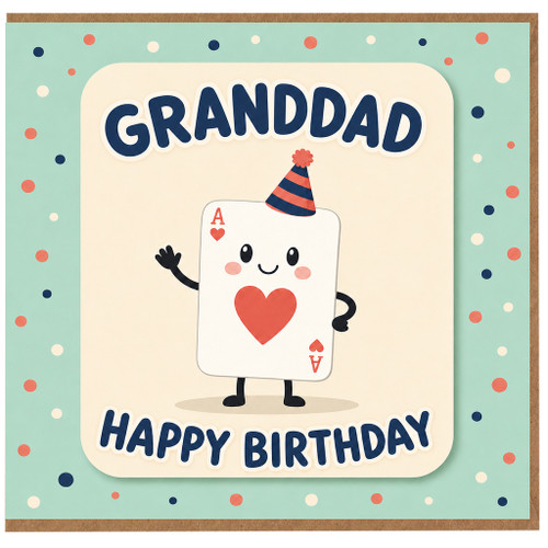Granddad Birthday Card, Happy Birthday Granddad Card