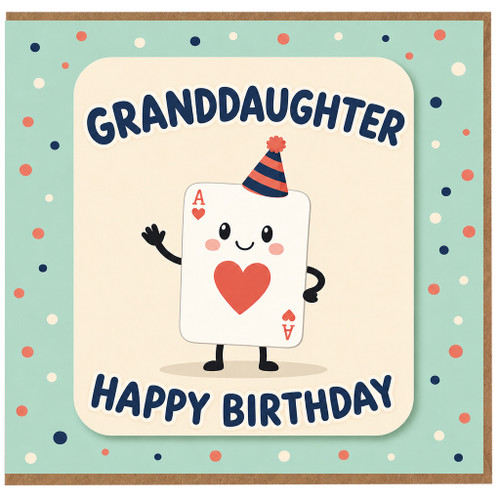 Granddaughter Happy Birthday Card