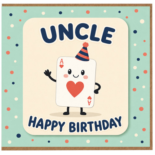 Uncle Birthday Card, Funny Happy Birthday Card for Uncle
