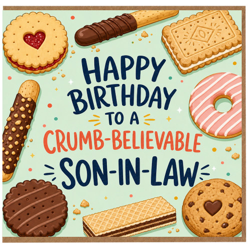 Son - in - Law Birthday Card, Crum - believable Funny Birthday Card