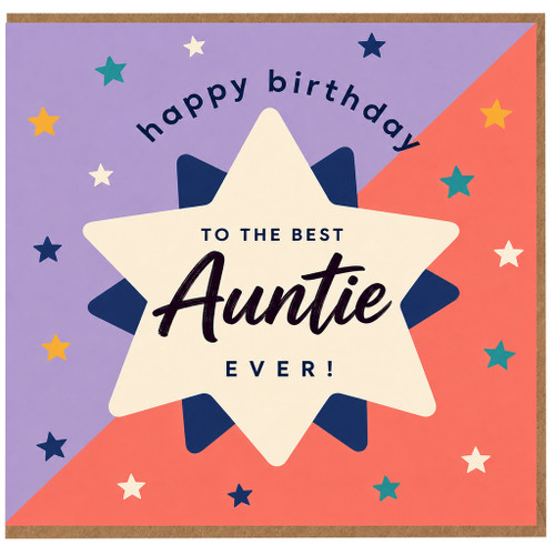 Auntie Birthday Card, To The Best Auntie Ever Birthday Card
