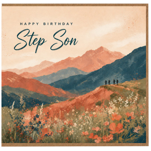 Step Son Happy Birthday Card