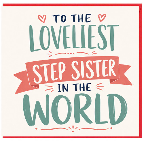 Step Sister Card, To the Loveliest Step Sister in the World Card