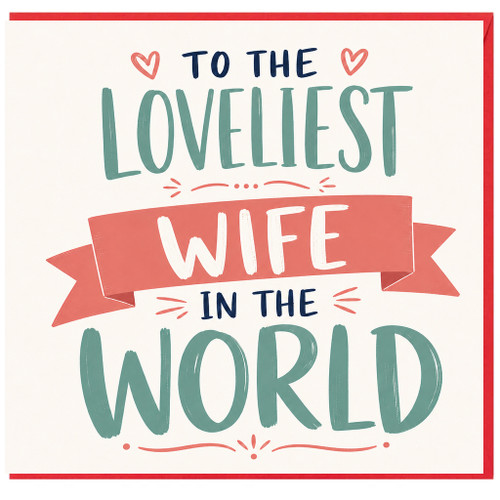 Wife Card, To The Loveliest Wife In The World Card