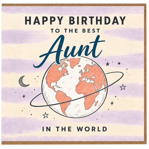 Aunt Birthday Card, Happy Birthday To The Best Aunt In The World