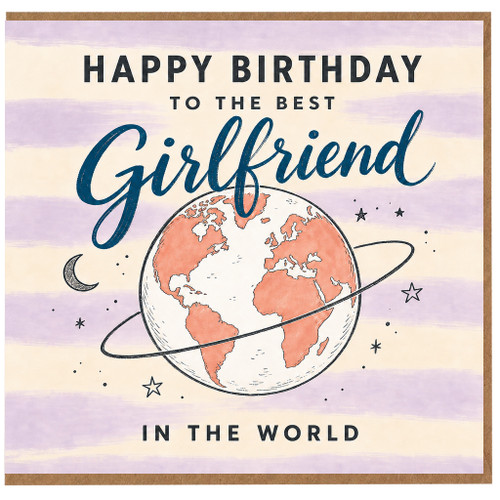 Girlfriend Birthday Card, Happy Birthday to the Best Girlfriend in the World