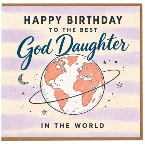 God Daughter Birthday Card, Happy Birthday to the Best God Daughter in the World