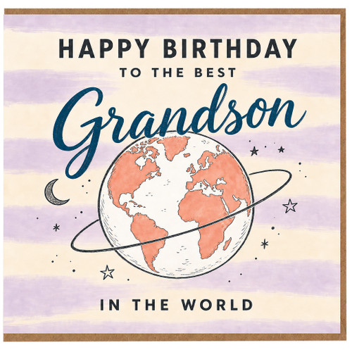 Grandson Birthday Card, Happy Birthday to the Best Grandson in the World