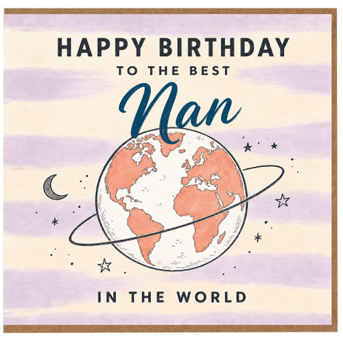 Nan Birthday Card, To the Best Nan in the World