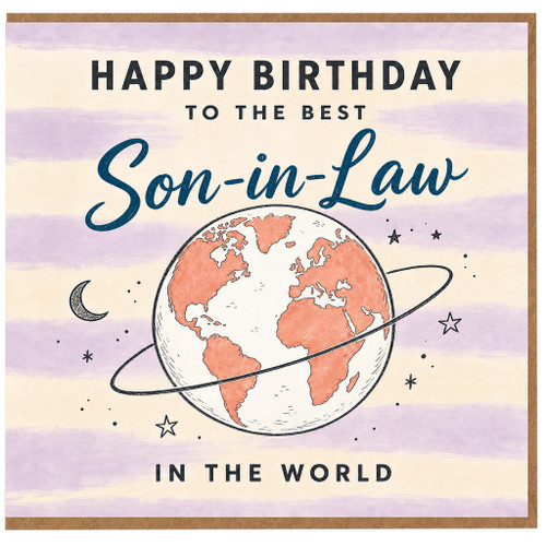 Son - in - Law Birthday Card, Happy Birthday to the Best Son - in - Law in the World