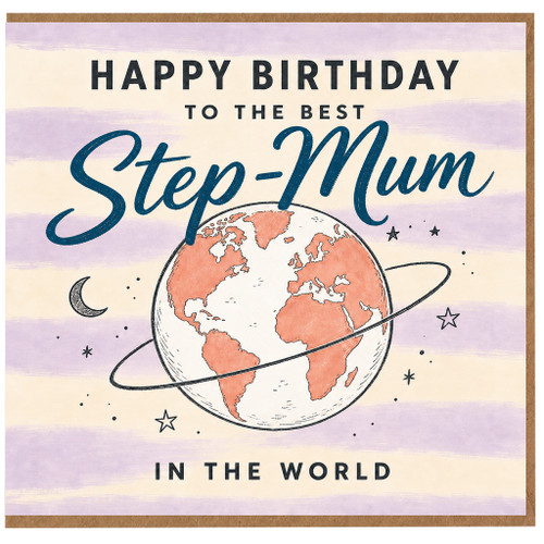 Step - Mum Birthday Card, To The Best Step - Mum In The World