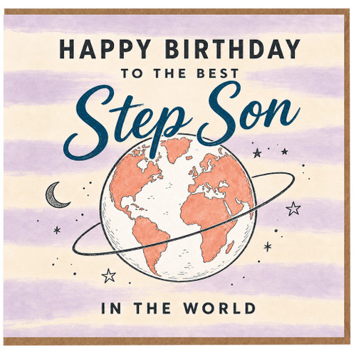 Step Son Birthday Card, Happy Birthday to the Best Step Son in the World Card